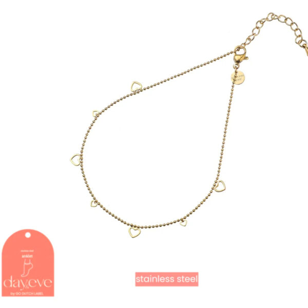 Go Dutch Label Tiny heart anklet