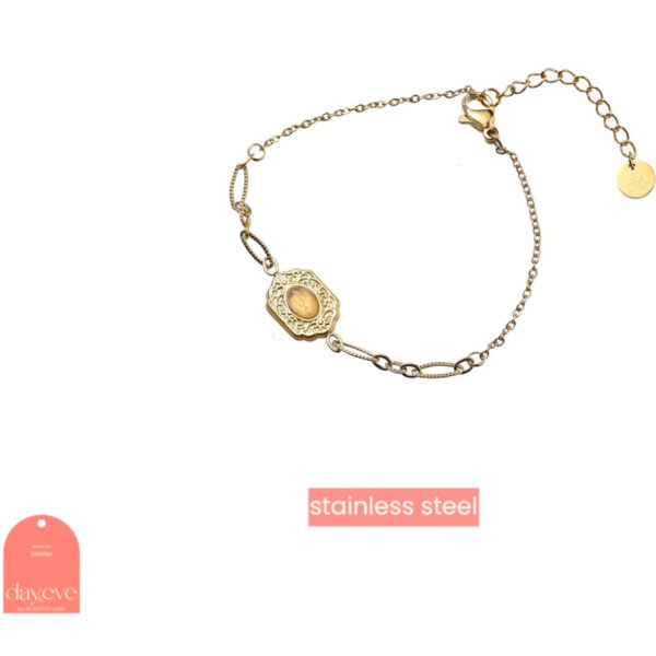 Go Dutch Label Bracelet Hexagon Pink