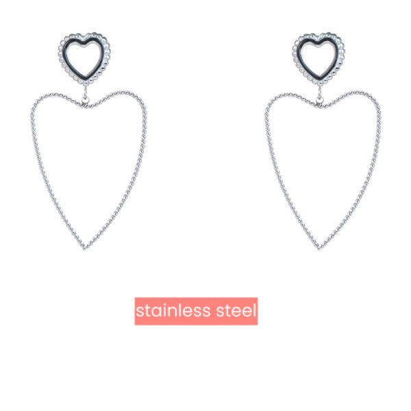 Go Dutch Label Earring Open Hearts Dangle