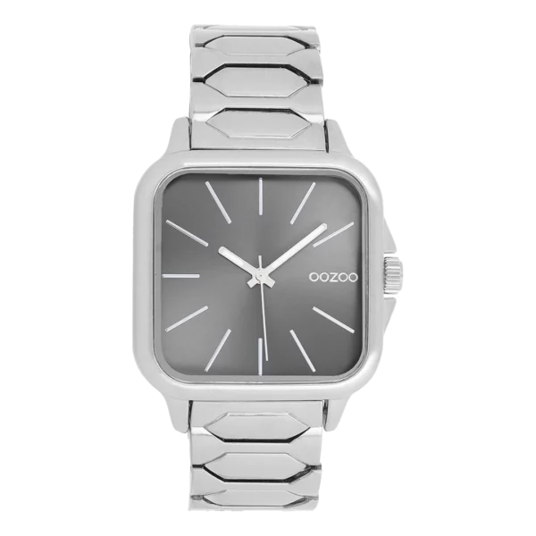 OOZOO Zilverkleurig Herenhorloge C11602