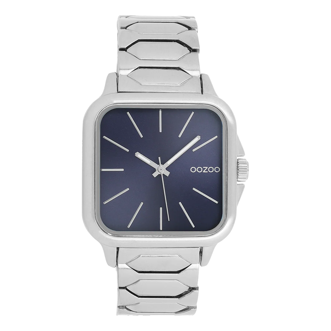 OOZOO Zilverkleurig Herenhorloge C11601